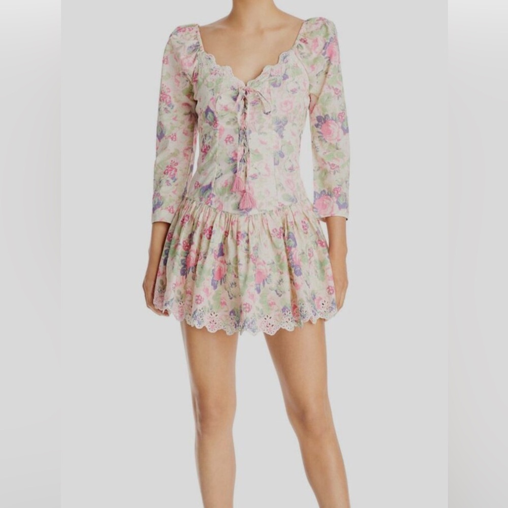 LoveShackFancy Deeba Dress in Veiled Kiss